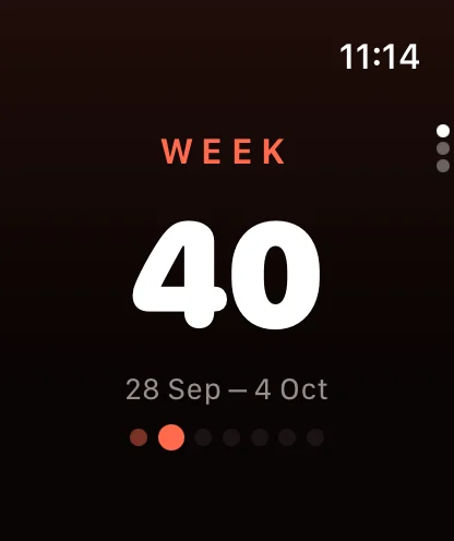 Apple Watch: WEEK 40, 28 Sep – 4 Oct.